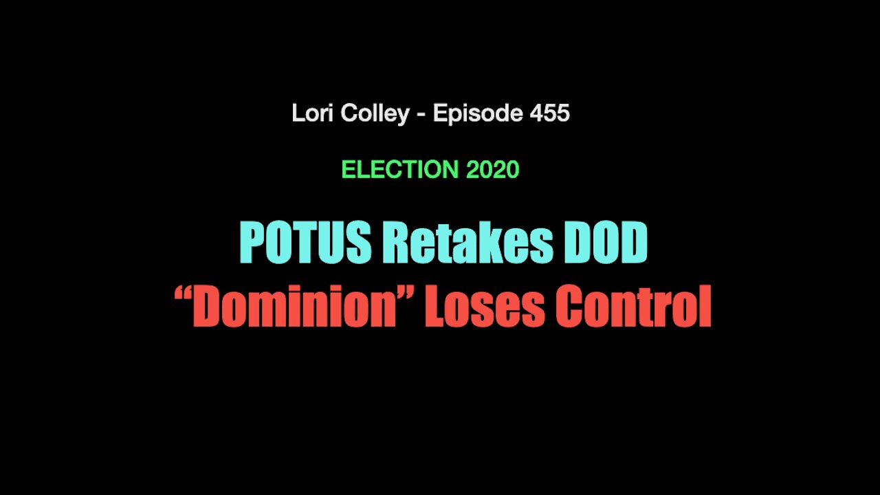 Lori Colley - Episode 455 - Dominion? Nope. Losing Control