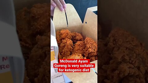 Spicy Fried Chicken at McDonald is perfect for Keto