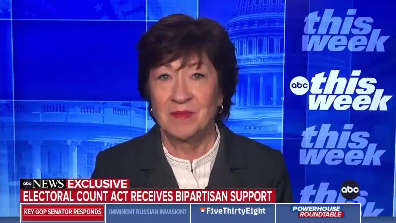 RINO Susan Collins: 'It's Not Likely' I'd Support Trump In 2024