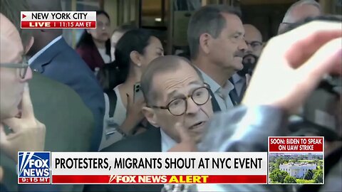 Democrat Rep. Jerry Nadler Attempts To Speak On Illegal Immigration Crisis In New York City