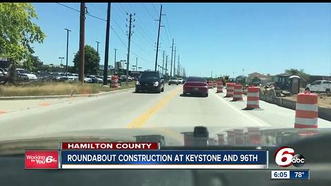 Roundabout construction begins at Keystone and 96th Street