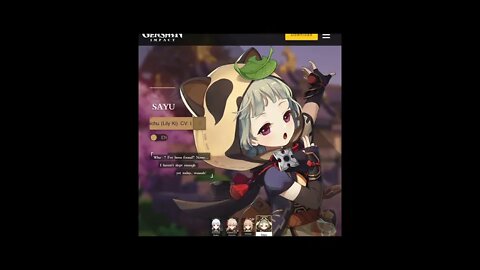 LilyPichu Official Sayu Voice Lines released Genshin Impact