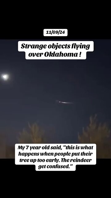 Strange Objects Seen Flying Over Oklahoma