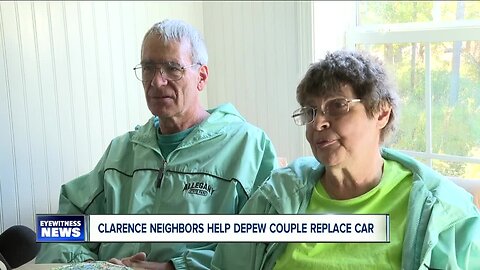 Neighborhood rallies to buy car for couple who delivers papers to Clarence development