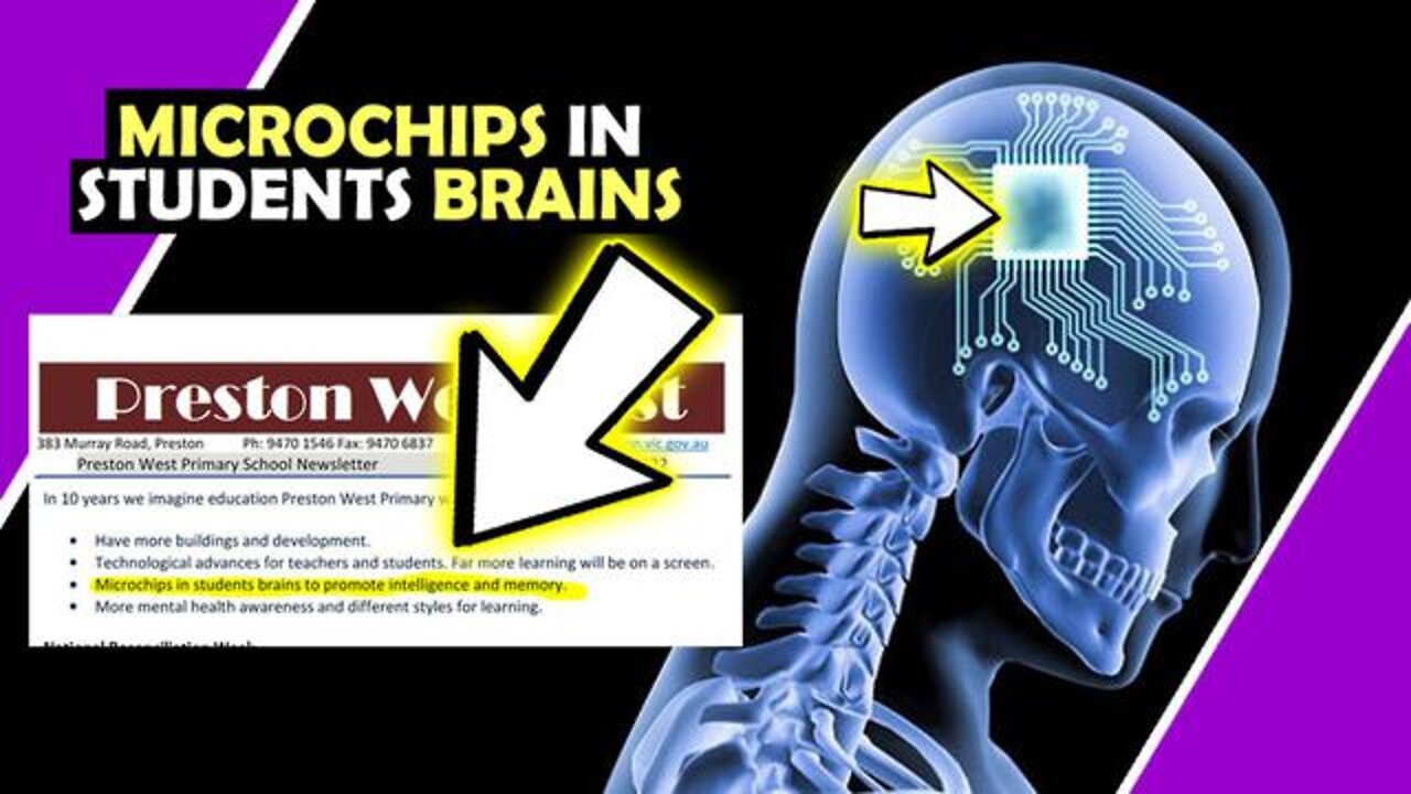 SCHOOL NEWSLETTER MENTIONS MICROCHIPS IN STUDENTS BRAINS / HUGO TALKS