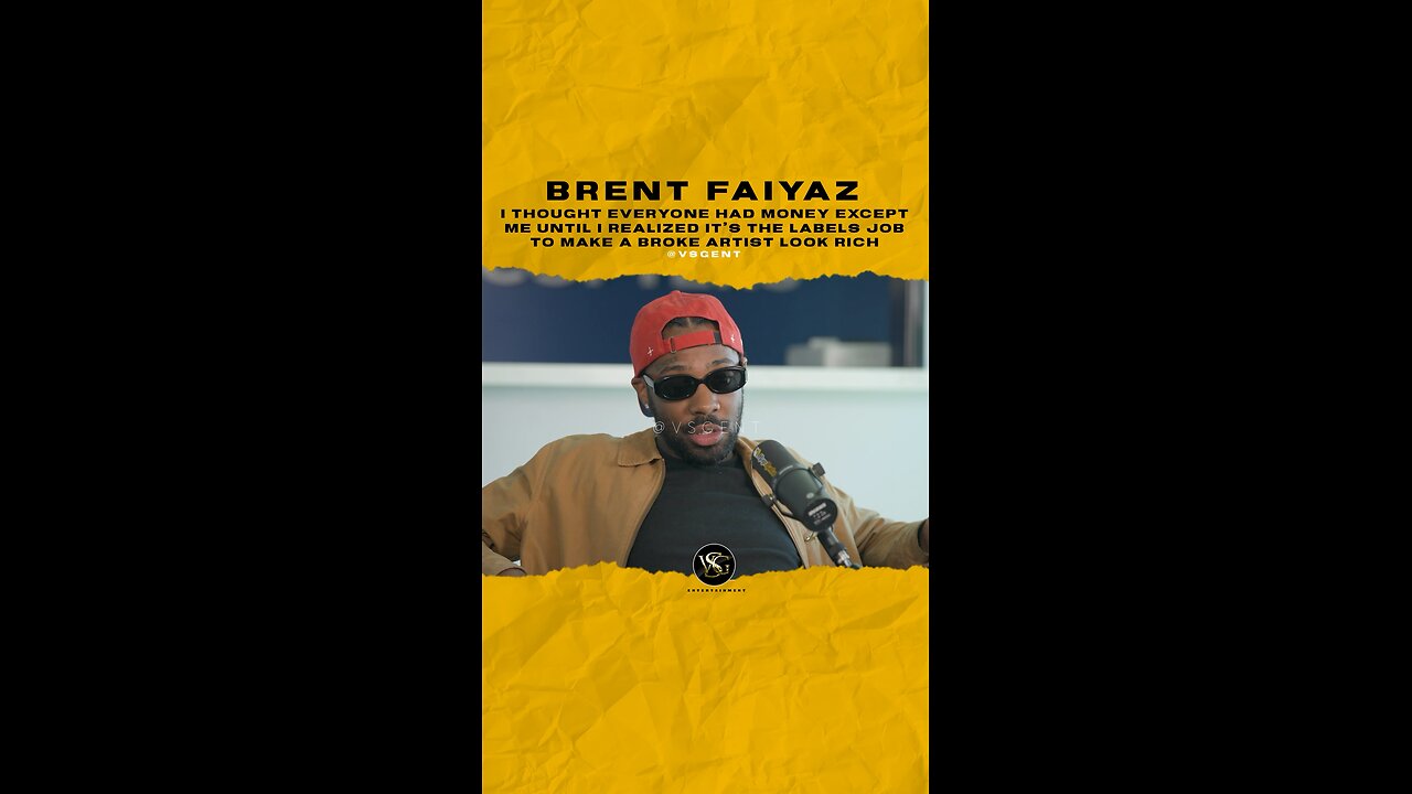 #brentfaiyaz it’s the labels job to make a broke artist look rich. 🎥 @intervalpresents