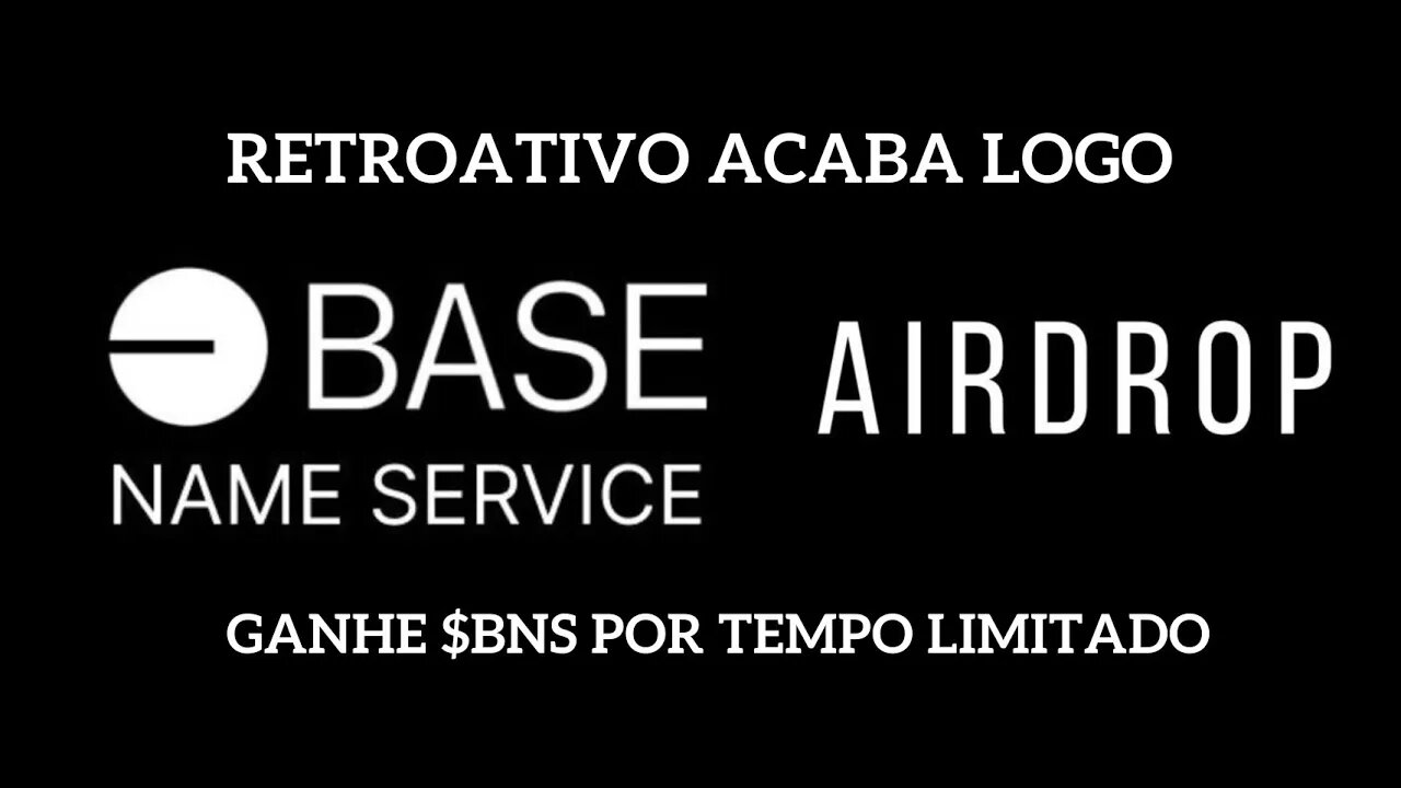 AIRDROP RETROATIVO (BASE NAME SERVICE) GANHE $BNS POUCO TEMPO PARTICIPE!OWITO FINANCE E PIRA FINANCE