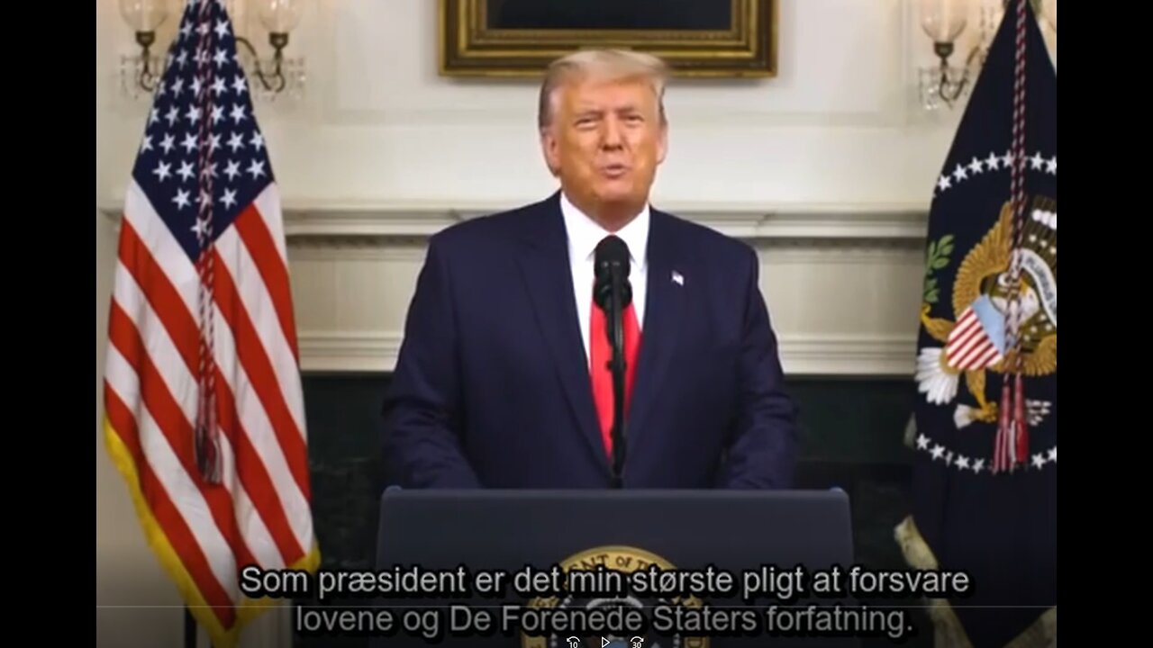 Trumps måske mest historiske tale.