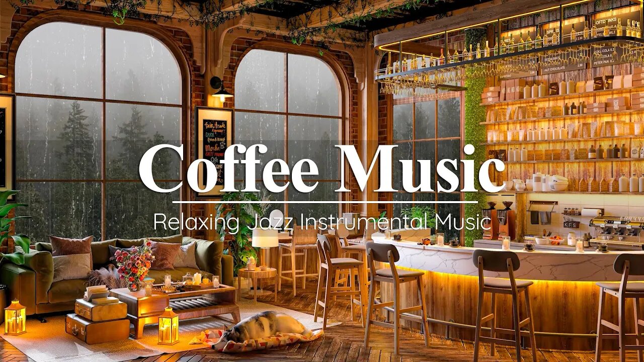 Smooth Jazz Weekend Music in Cozy Coffee Shop Ambience for Study, Work ☕ Relaxing Jazz Instrumental