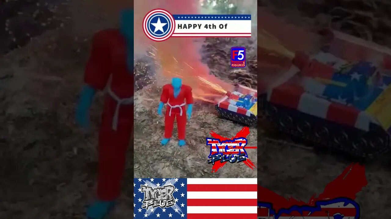 Tyger Blue 4th of July action Figure Promo