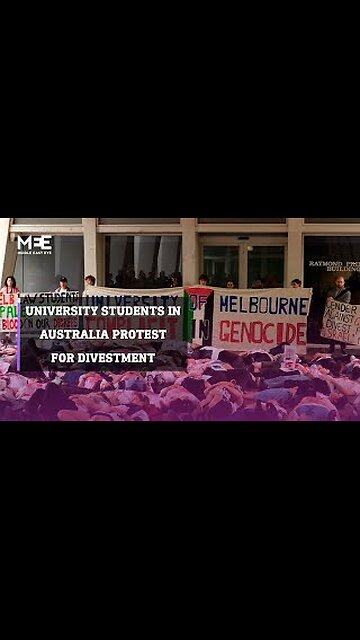 University of Melbourne protesters call for divestment amid war in Gaza