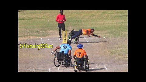 [ Great Fifty Knock by Sahil ] Wheel Chair Cricket