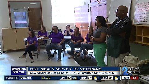 Hot meals served to veterans