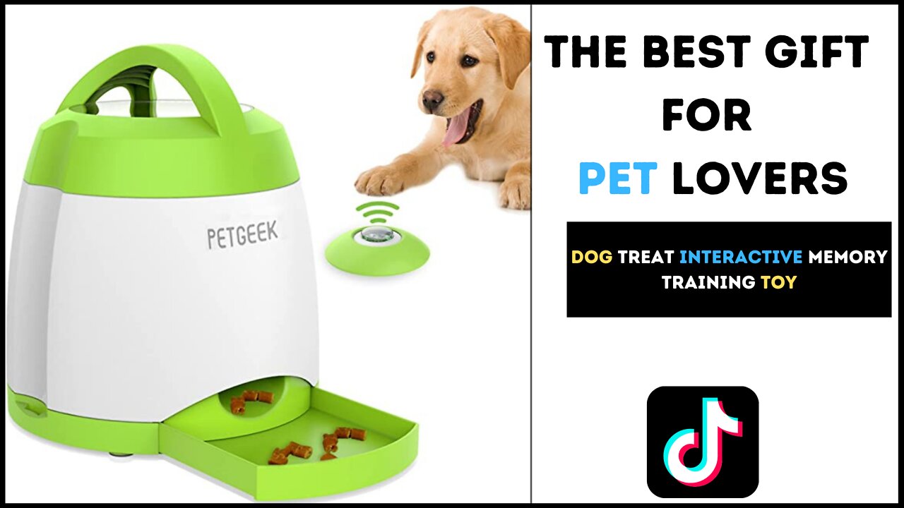 Best Gift for Pet Lovers IQ Training Dog/Cat Treat Dispenser Present For Birthdays and Holidays