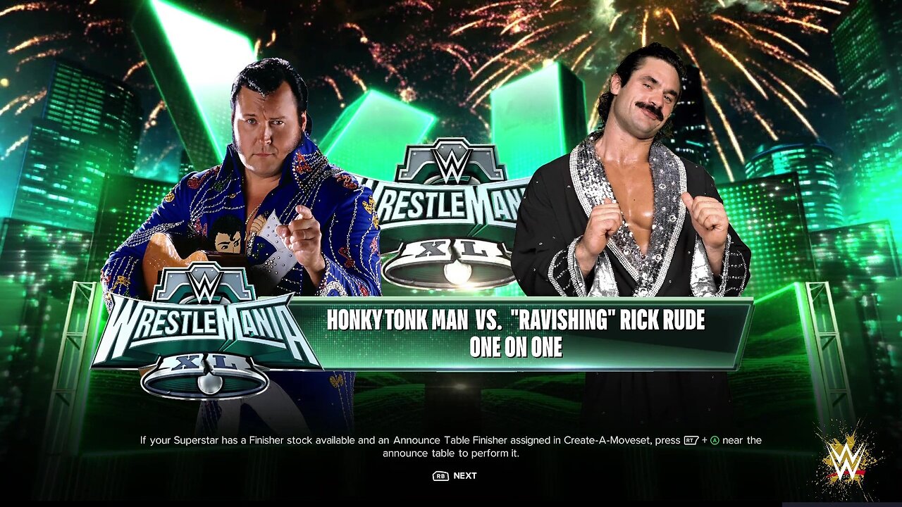 WWE 2k24 Honky Tonk Man vs Rick Rude