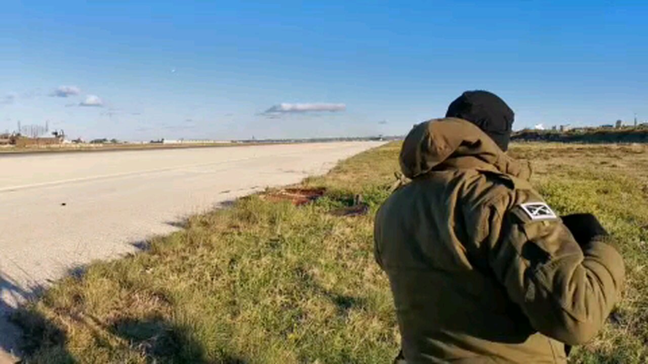 Takeoff of AWACS Beriev A-50 “33 red”