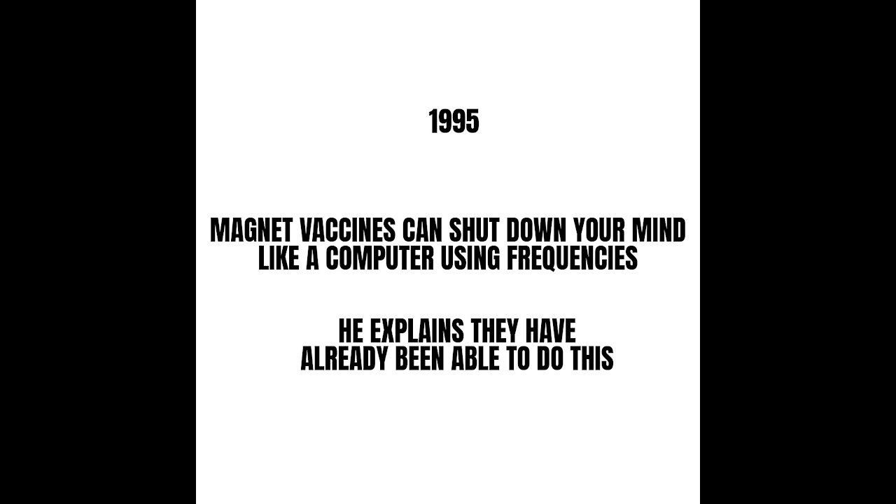Dr. Explains Magnetic Vaccines Were Created To Shut Down Your Mind