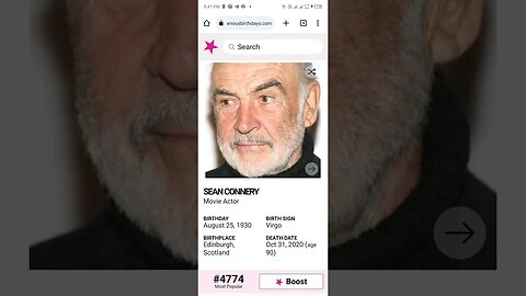 Happy BIRTHDAY SEAN CONNERY (( 1930 - 2020 ))