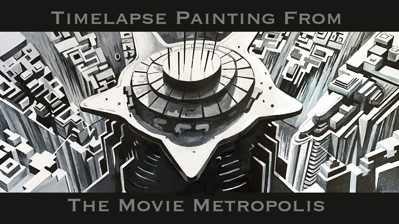 TIME LAPSE PAINTING OF SCENE FROM METROPOLIS