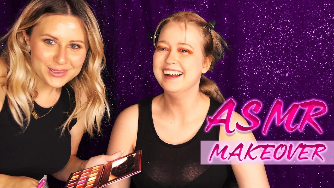 ASMR gorgeous makeover, Macy pampers Fair in makeup glam, gentle & tingly soft whispers for sleep