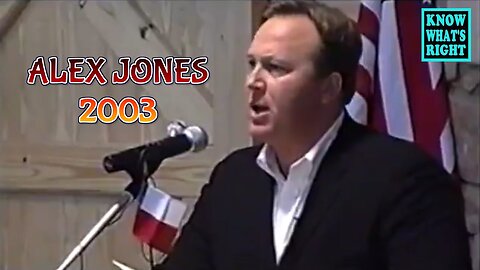 ALEX JONES 2003 - Matrix of Evil speech