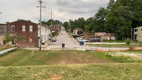 A view of Hannibal, MO from a levee.