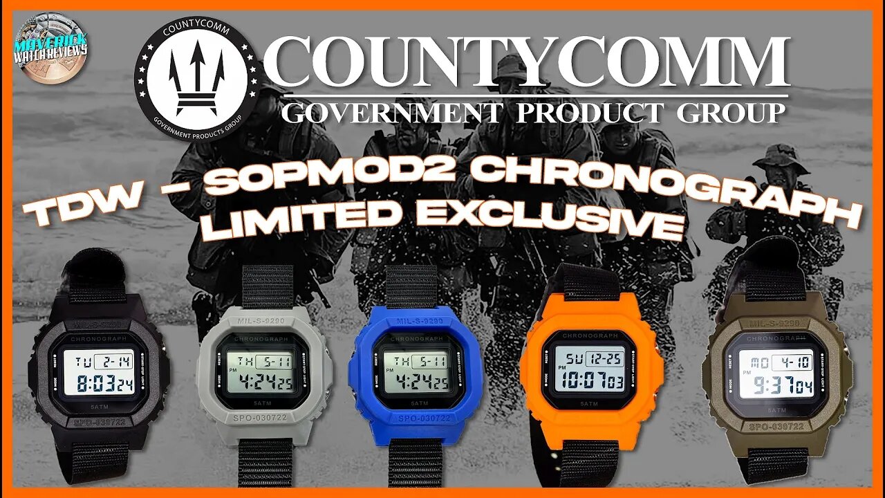 The Perfect Beater For Only $24.95! | CountyComm TDW - SOPMOD2 Chronograph 2nd Gen Unbox & Review