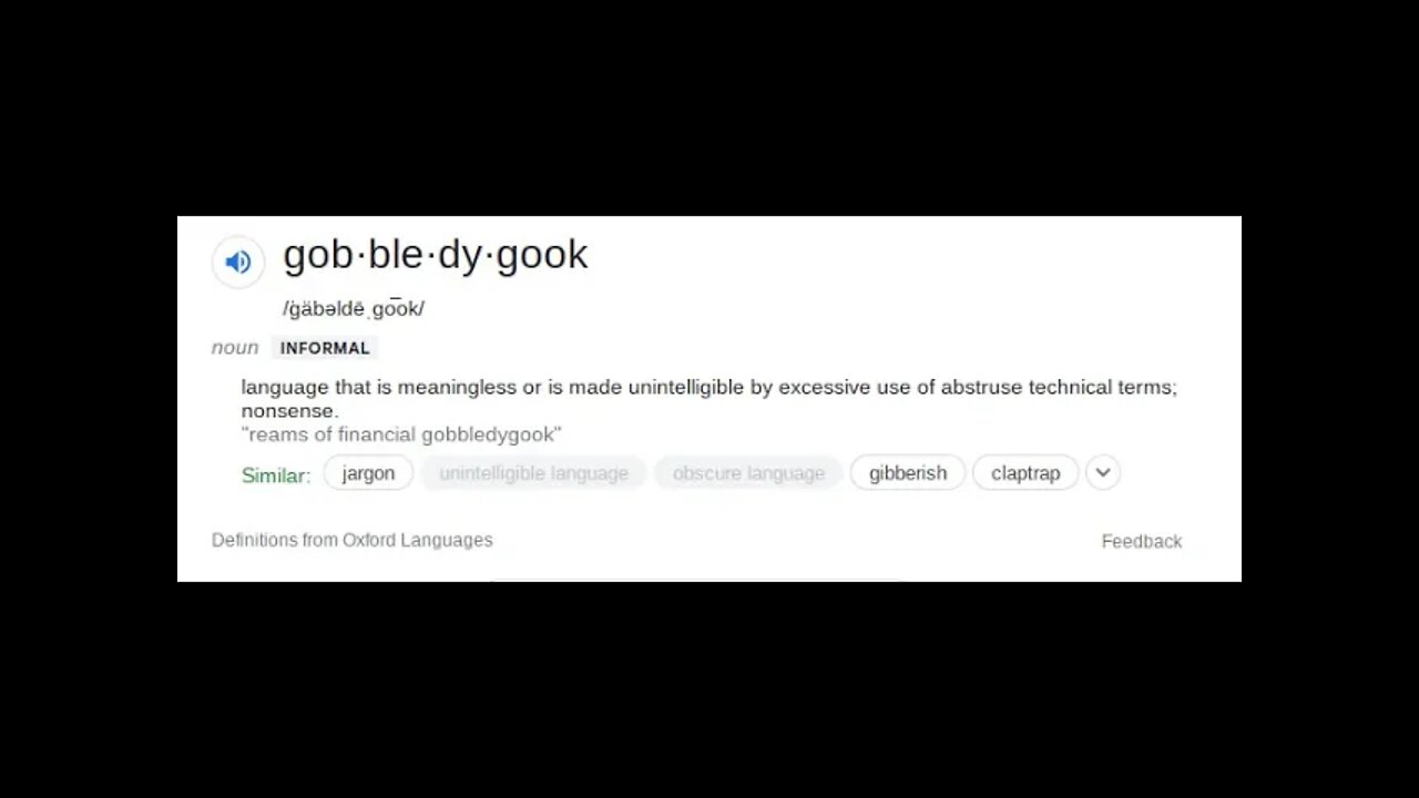 Glomarization&Gobbledygook&Glomarization&Gobbledygook