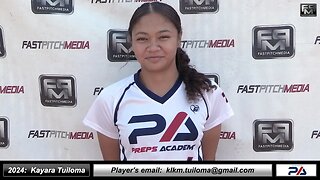 2024 Kayara Tuiloma Power Hitting Outfielder Softball Recruiting Skills Video - Preps Academy