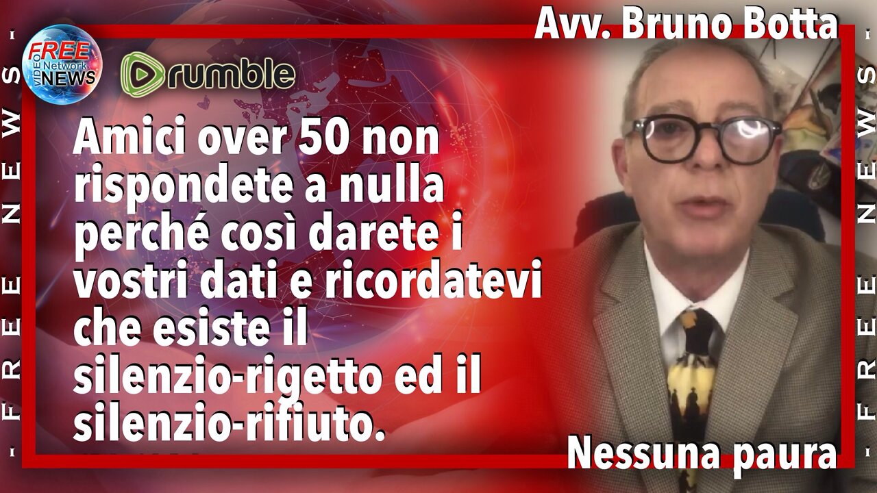 Avv. Bruno Botta: over 50 non inviate nulla, andremo davanti al giudice di pace!