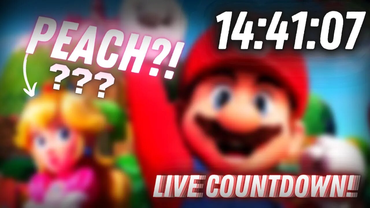 LIVE COUNTDOWN (REACTION) TO THE SUPER MARIO MOVIE SECOND TRAILER DIRECT! - @LHDSTUDIOS