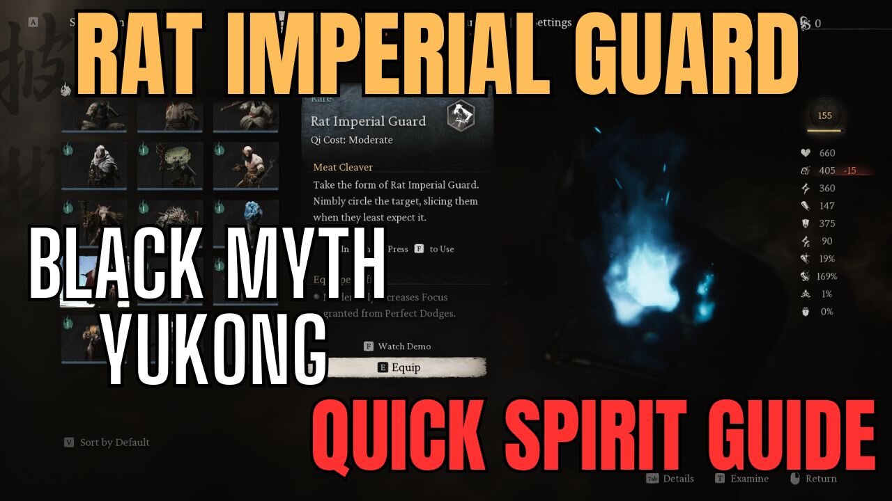 Black Myth Wukong: Spirit Hunting - Rat Imperial Guard