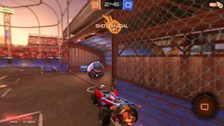 1v1 and winning(rocket league)