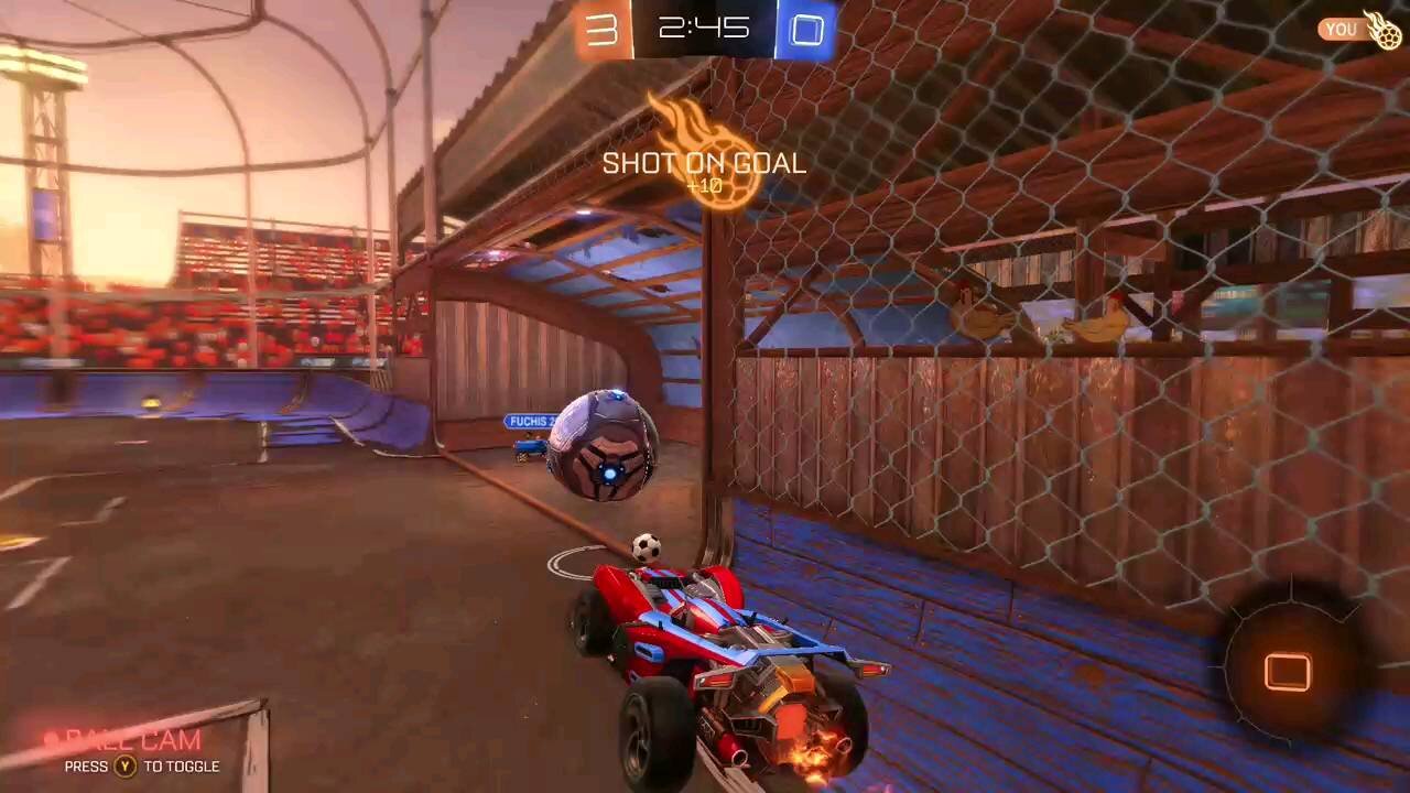 1v1 and winning(rocket league)