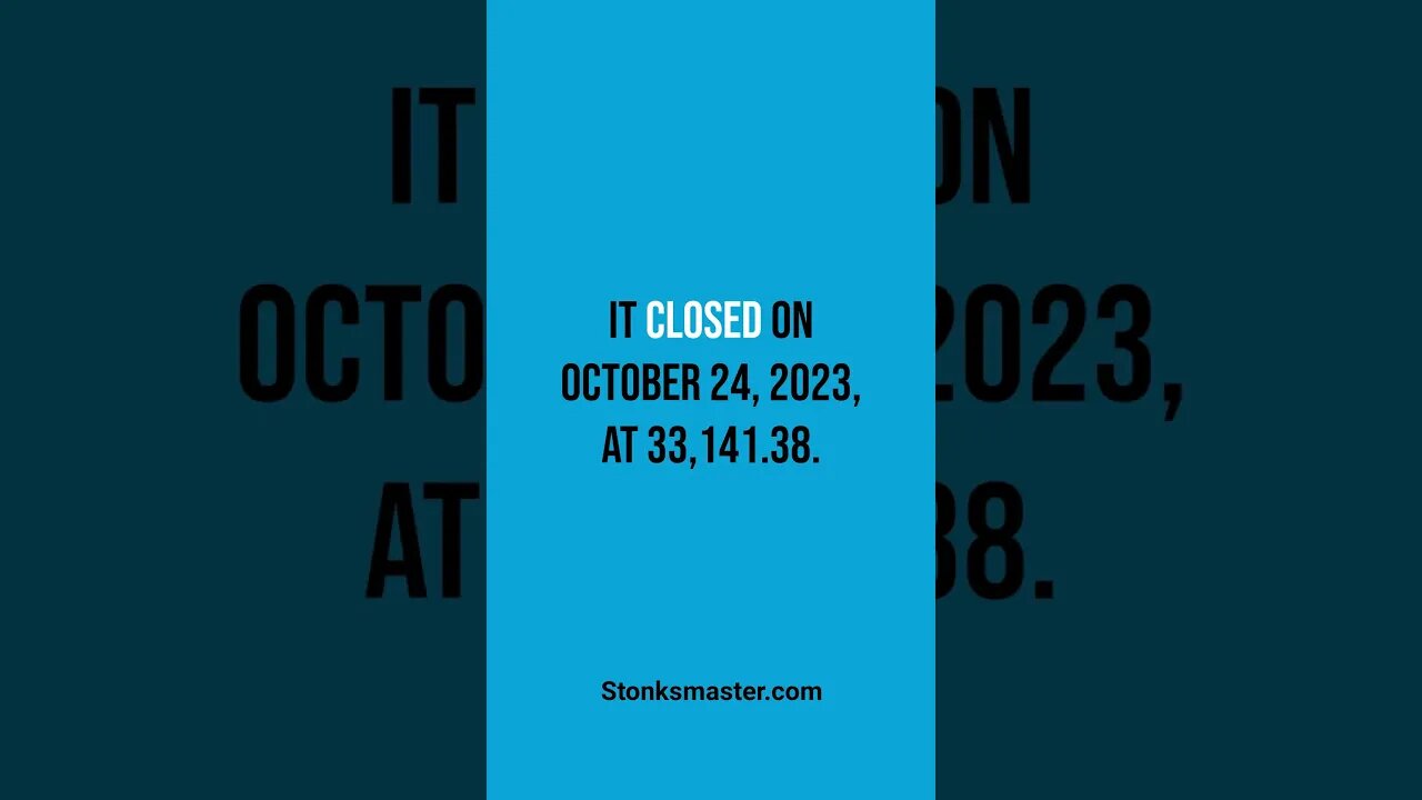 DJIA Expected Price Range for October 25, 2023