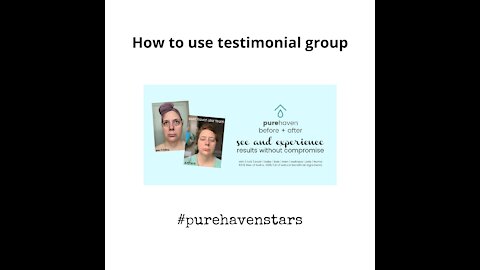 How to use testimonial group