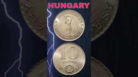 Hungary 10 forint 1972.#shorts #coinnotesz