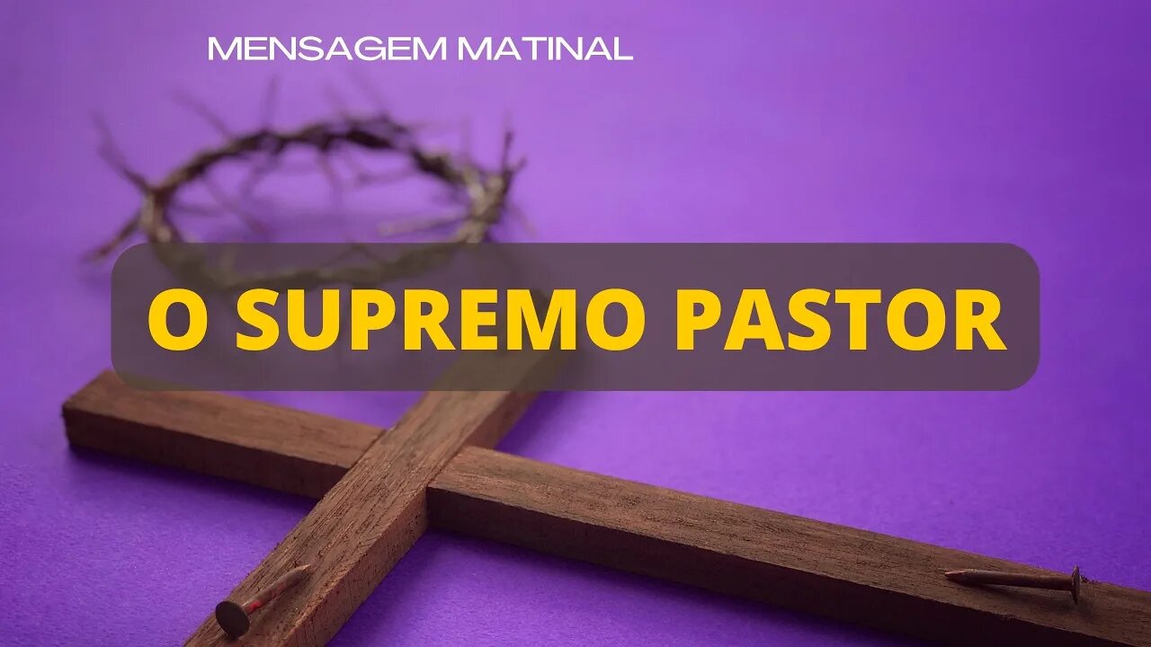 Palavra de DEUS Para Hoje # 2 - O Supremo Pastor