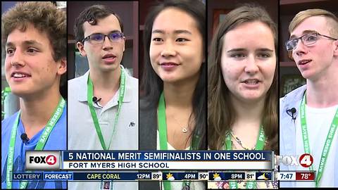 5 National Merit Program semifinalists from FMHS