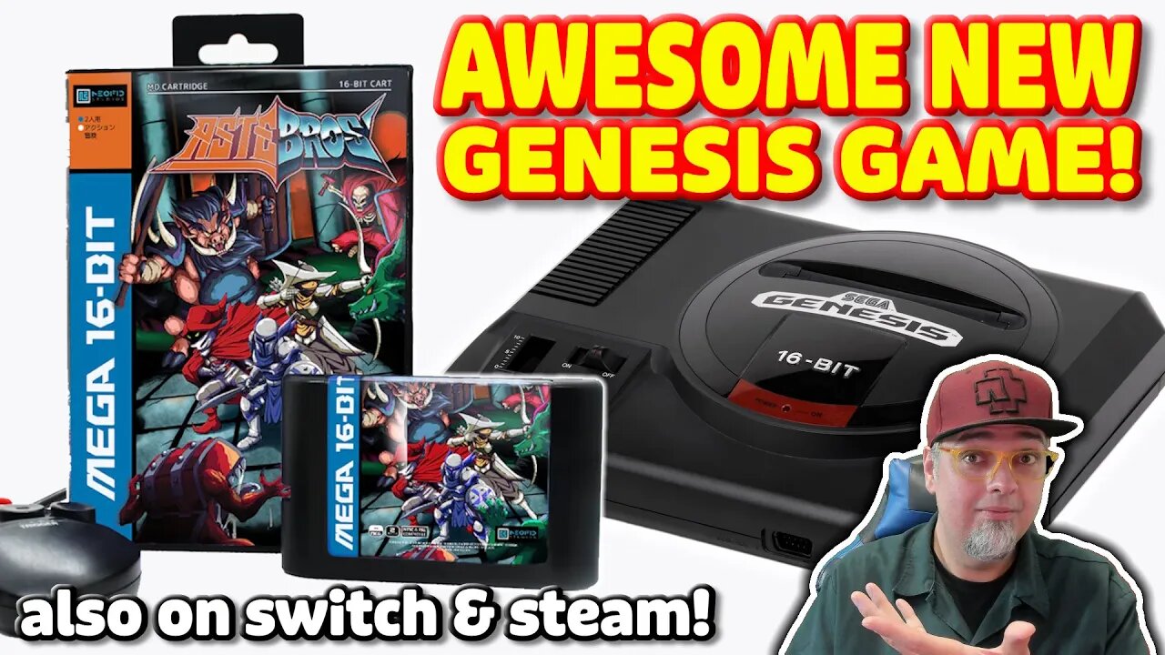 This NEW SEGA Genesis Game Got Me HOOKED! Astebros Also On Nintendo Switch & Steam!