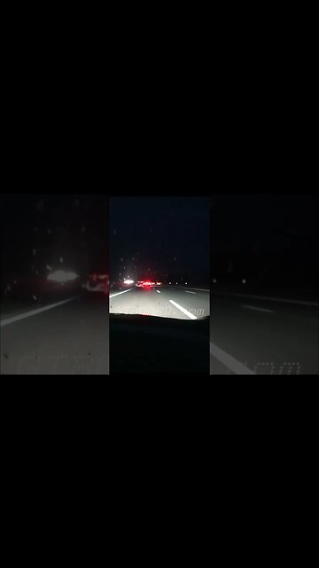 Koenigsegg Agera R pushing it on nighttime Autobahndrivibg 280 km/h 170 mph brutal Swedish power