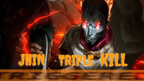 Jhin Triple kill He Almost Got Away Too lol