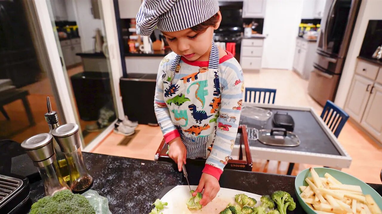 3 year old cooks for us after we stopped eating Malaysian Food