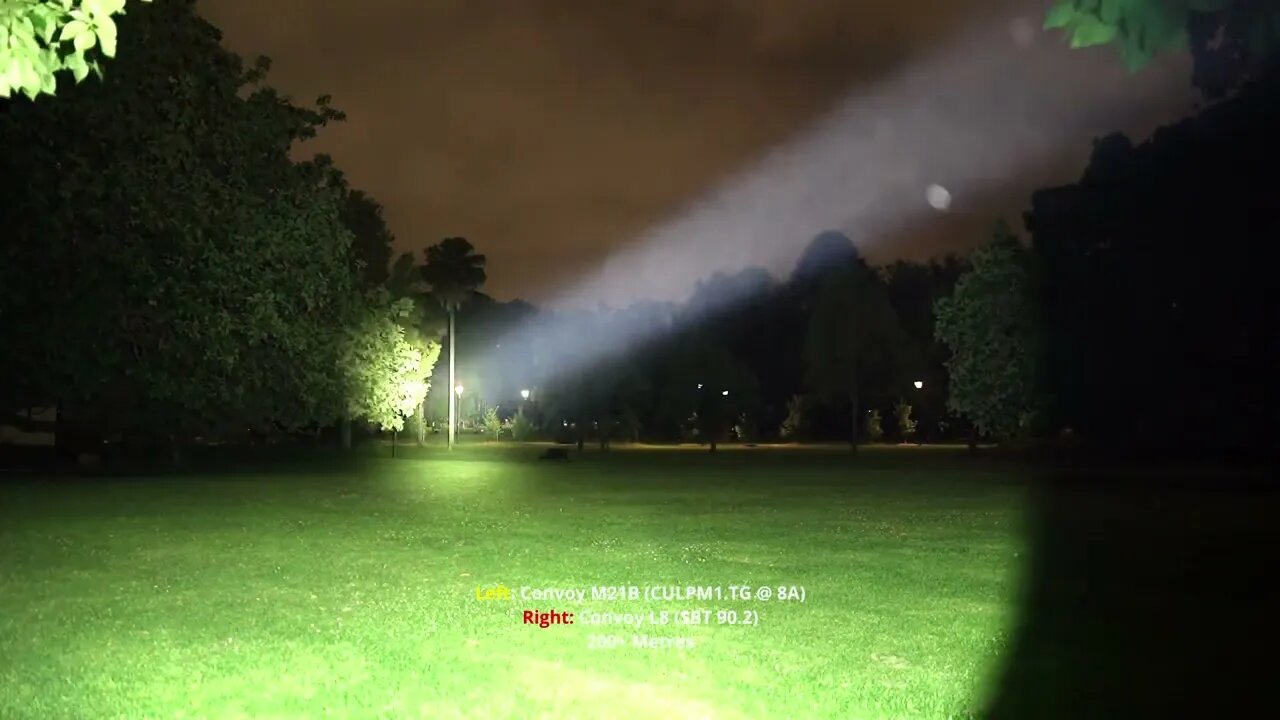 Quick beamshot comparison: Convoy M21B (CULPM1.TG) vs Convoy L8 (SBT90.2)