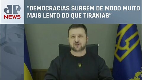 Zelensky pede celeridade para resolução do conflito em discurso