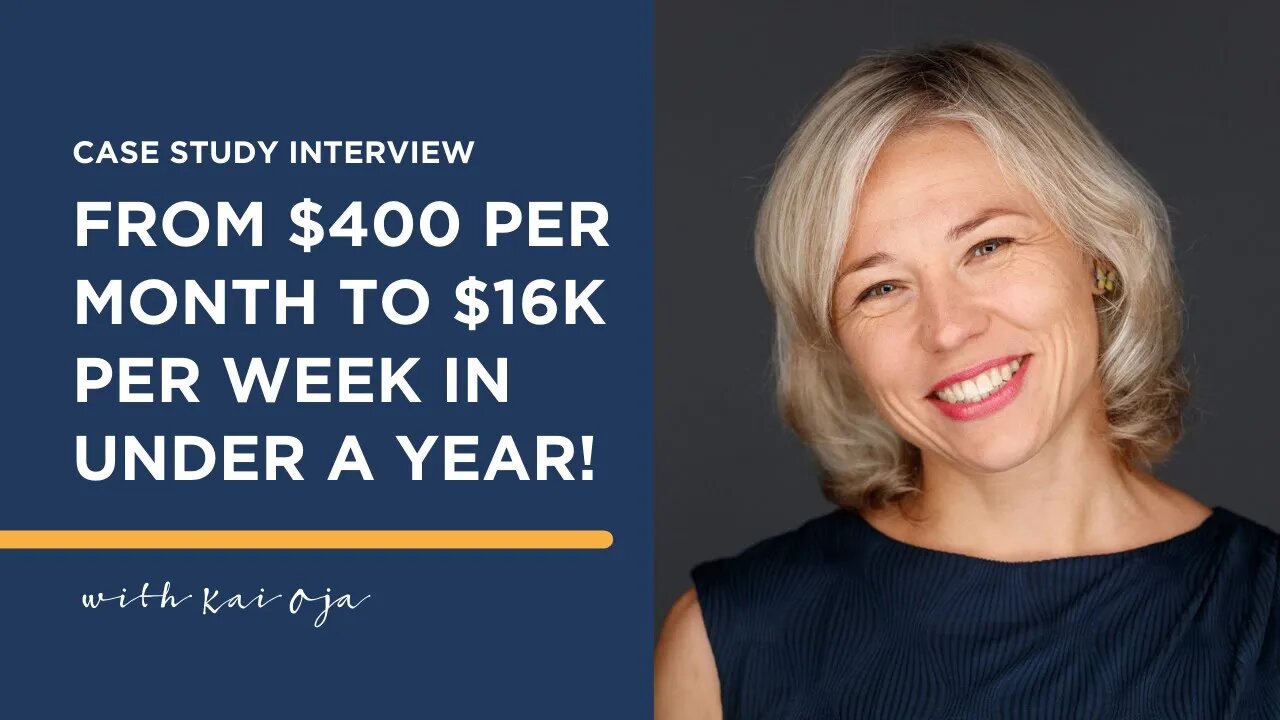 She went from making $400/month to $16,000/week in less than a year!