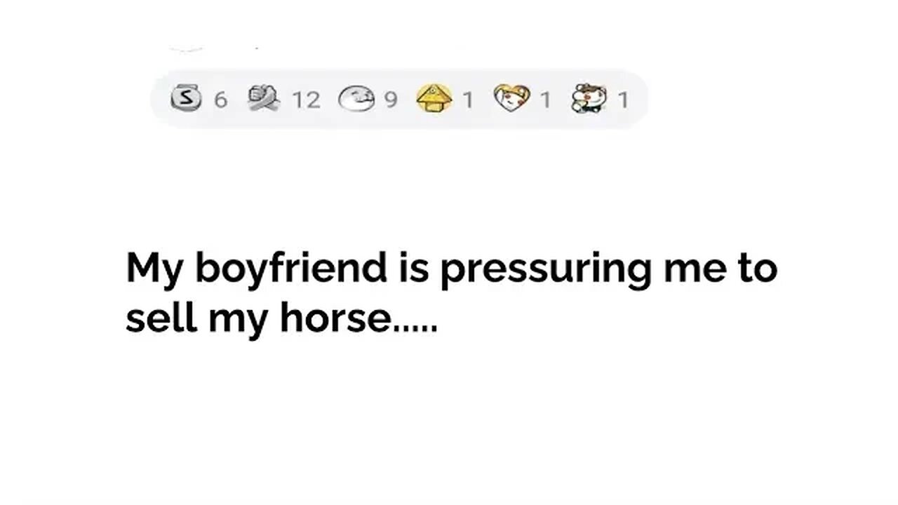 with updates.....my boyfriend is pressuring me to SELL my HORSE #reddit #relationship