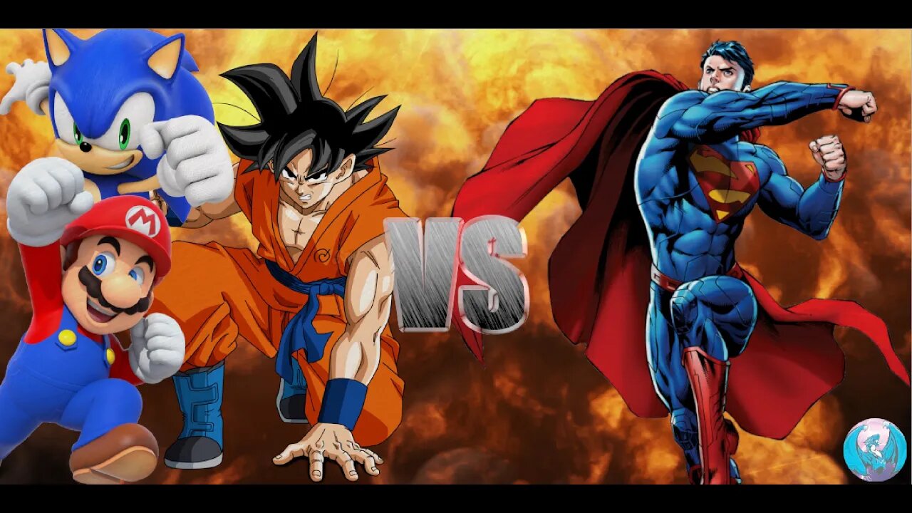 MUGEN - Request - Goku, Mario and Sonic VS Superman - See Description