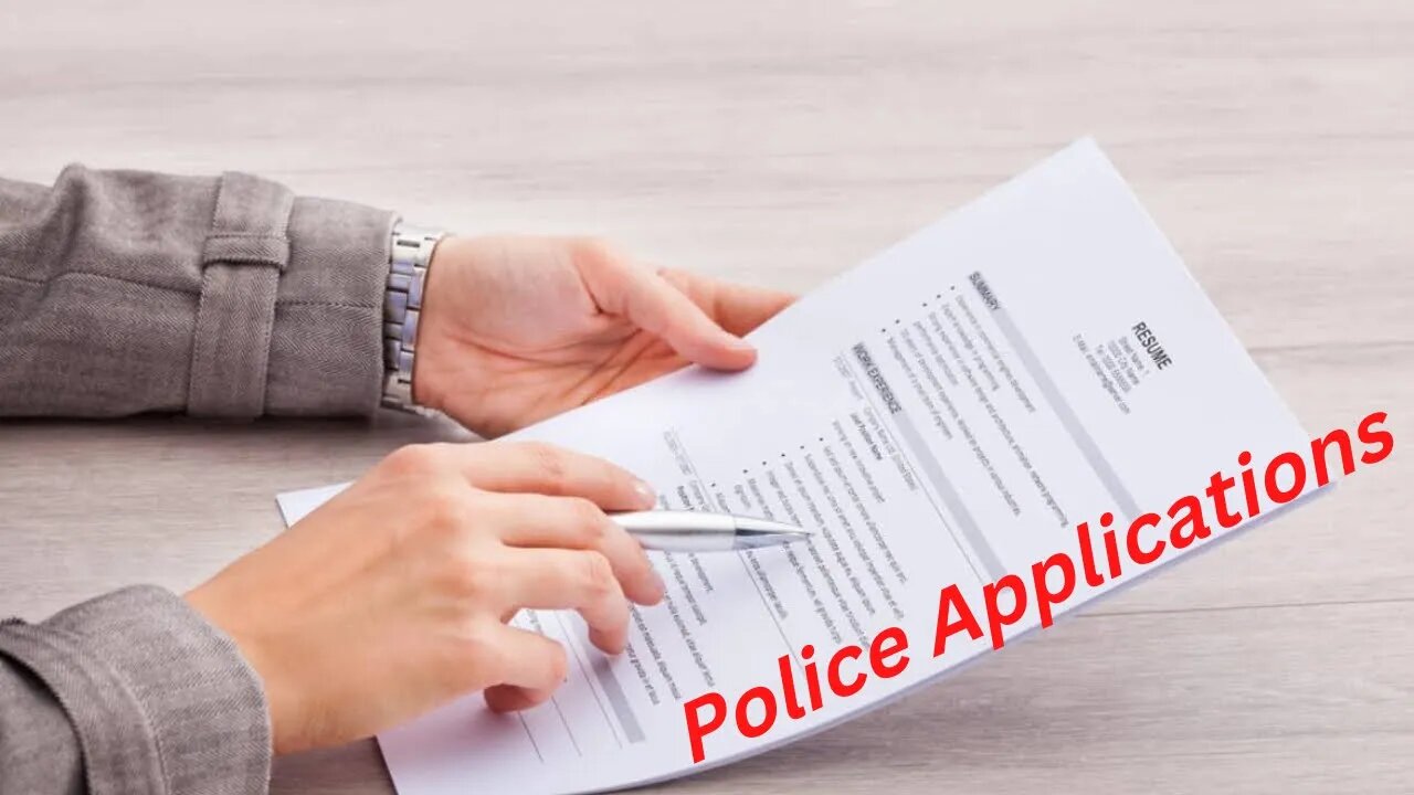 APPLYING FOR A LAW ENFORCEMENT CAREER