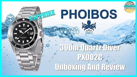 A Great Homage! | Phoibos 300m Chinese Quartz Diver PX002C Microbrand Unbox & Review